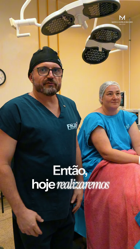 Dr. Marco Aurélio Becher apresenta o procedimento no centro cirúrgico